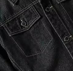 แจ็คเก็ตยีนส์แบบซิปมีฮู้ดสำหรับผู้ชายเสื้อแจ็คเก็ตยีนส์คอตั้งมีฮู้ดโลโก้ด้านหน้าสำหรับ2025 - Product Image 5