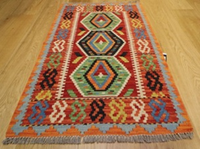 FAF CARPET Maßgefertigter Übungs-Kelim-Teppich Flachgewebter Polyester Waschbar Niedrigflorig Blumenmuster Rechteckig Dünn mit Jute-Rückseite