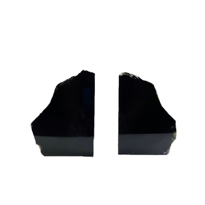Sujetalibros de obsidiana negra de alta calidad, material de piedra preciosa, piedra natural, mineral en bruto, cristal para decoración, mayorista. - Product Image 5