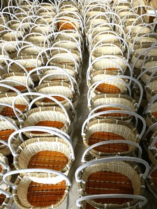 Elegant Natural <b>Rattan</b> and Bamboo Woven <b>Storage</b> <b>Basket</b> for Home or Restaurant for Snack Cake Fruit Presentations - Product Image 5