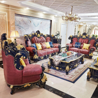 Luxuriöses Gestepptes Traditionelles Europäisches Chesterfield Villa-Sofa-Set Maßgefertigt Schwarz Grau Teakholz Wohnzimmermöbel Australien