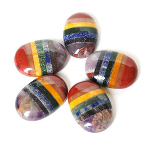 7-chakra naturel agate guérison cristal palmier pierre semi-précieuse pierre précieuse artisanat pour Reiki Feng Shui vente de mascotte spirituelle - Product Image 1