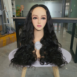 Perruques en cheveux humains vierges vietnamiens 100% doublement tirés, couleur naturelle, ondulation naturelle, HD pour dentelle Remy, longueur longue, densité 250%, direct - Product Image 1