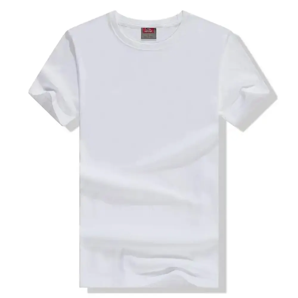 T-Shirts Individuell bedruckte T-Shirts Benutzer definiertes Logo Siebdruck für Entwerfen Sie Ihr eigenes Logo auf einem weißen T-Shirt aus 100% Baumwolle
