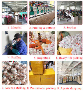 Juguete de Peluche Personalizado con Diseño de Personajes Florales, Listo <span class=keywords><strong>para</strong></span> Regalo, Fabricación Comercial, OEM, Socio de Exportación, MOQ 500 Unidades - Product Image 6