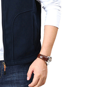 Chaleco de lana para hombre de fabricación a la venta chaleco transpirable de alta calidad OEM chaleco de lana Polar con servicio personalizado para hombres - Product Image 4