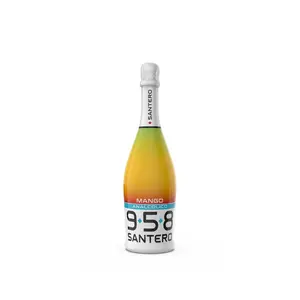 958 SANTERO MANGO NON-ALCOHOLIC、甘くて輝くカクテル、750 ml、25.36オンス、トロピカルフルーツ風味