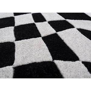 Tapis en laine tufté à la main Contour Ivory, design géométrique rectangulaire pour salon d'adolescents, couloir, largeur 4m, matière viscose Tra-14925 - Product Image 3