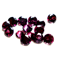 Grossiste GEMFORTE INC : Pierres précieuses naturelles en grenat rhodolite, facettées, multi-formes, rose/violet rouge, pour la fabrication de bijoux |