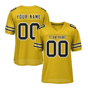 บริการ OEM เสื้อฟุตบอลอเมริกันคลาสสิกแบบระบายอากาศได้ดี ไซส์ใหญ่พิเศษ ผลิตแบบ Sublimated ขายส่ง ผ้า Spandex/Polyester สำหรับฤดูร้อน แห้งเร็ว รับผลิตตามแบบ - Product Image 5