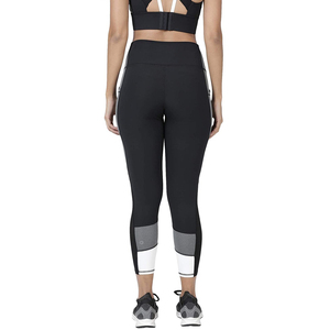 Mallas de calidad con pantalones sólidos medios para mujer, conjunto de Fitness, entrenamiento para correr, Yoga, ropa atlética - Product Image 4