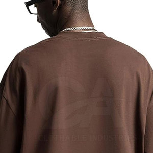 T-shirt en coton délavé pour homme, style streetwear oversize, coupe ample, nouveau style - Product Image 6