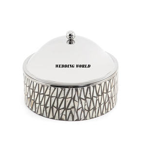 El último diseñador árabe, calentador de alimentos de Metal, forma redonda, mesa, cazuela hecha a mano, clásico, elegante, nuevo servidor de alimentos - Product Image 6