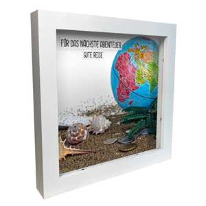 กรอบรูป XL พร้อมกระปุกออมสินสำหรับเด็ก ขนาดเล็ก ทำจาก MDF รูปบ้านการ์ตูน กระปุกออมสินสำหรับเด็ก พร้อมคำอวยพร - Product Image 1