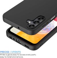 Coques de Téléphone en TPU Souple Noir Mat Transparent et Clair pour Samsung Galaxy A06 A16 A26 A36 A56 4G 5G, Antichoc