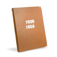 Fabricant de menu de restaurant de luxe en cuir avec logo personnalisé en gros