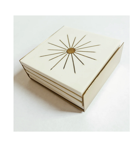 Posavasos de mármol y latón de diseño atractivo, posavasos geométrico moderno con aislamiento térmico para tazas de vidrio, Bebidas al menor costo - Product Image 3