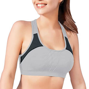 Vente en gros de haut d'entraînement personnalisé de haute qualité pour femmes col montant soutien-gorge de sport dos nu pour la gym - Product Image 5