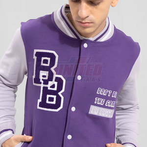 Chaqueta Universitaria Clásica para Hombre, Estilo Varsity, Tejido Suave y Transpirable de Alta Calidad, Cuello Alto Elegante, Corte Clásico, Acabado Elegante - Product Image 2