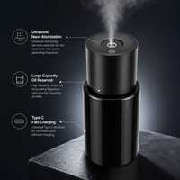 Diffuseur d'arômes intelligent pour voiture, design minimaliste, grande capacité de réservoir d'huile, brume nano ultrasonique, démarrage et arrêt automatiques pour la maison