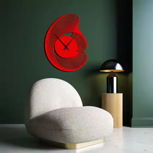 Art personnalisé Grande horloge murale cadres en métal moderne élégant non tic-tac horloge murale pour la décoration de bureau à domicile - Product Image 6