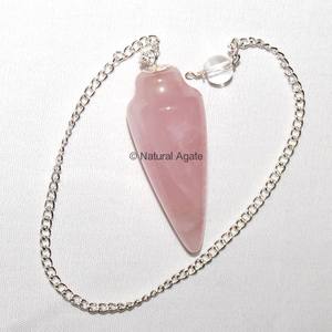 Pendules de radiesthésie en quartz rose personnalisés en gros - Product Image 2