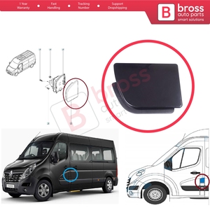 ฝาปิดช่องเติมน้ำมันด้านซ้าย BSP1197 สีดำ สำหรับรถยนต์ Master MK3 Movano B NV400 X62 788300019R - Product Image 5