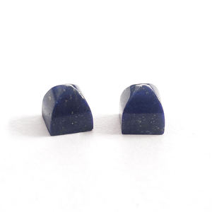 Lapis Lazuli หินอัญมณีพีระมิดเจียระไน5X5มม.,อัญมณีทรงโค้งสีฟ้า Lapis เหมาะสำหรับจี้วงแหวน - Product Image 3