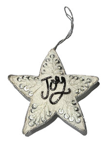 Elegante estrella dorada adorno de Navidad cuentas irrompibles adorno hecho a mano para árbol de vacaciones decoración bordada de lujo - Product Image 6