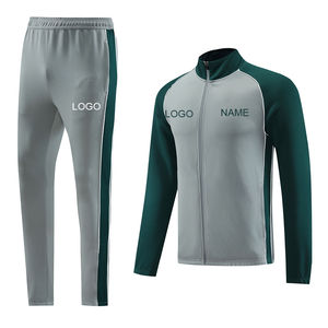 Ensemble de survêtement sport en molleton zippé pour homme, coupe ajustée, grande taille, design unique, haute qualité, personnalisable - Product Image 1