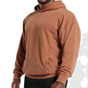 Sweat à capuche en coton brodé pour hommes Design surdimensionné d'hiver avec logo 3D sweats à capuche pour hommes - Product Image 2
