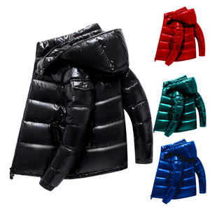 Venta al por mayor de moda negro ropa de invierno abrigos de diseñador personalizado suave impermeable al aire libre de talla grande burbuja hombres abajo chaqueta acolchada - Product Image 1
