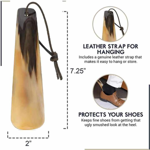 High Selling New Handmade Adjustable Rustic Ox <b>Shoe</b> <b>Horn</b> Natural Solid Buffalo with Comfortable Handle <b>Shoe</b> <b>Horns</b> on Sale - Product Image 4