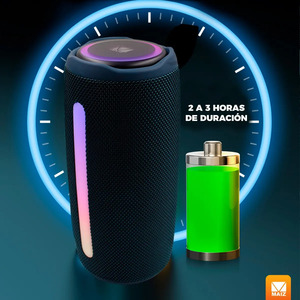 <b>Bluetooth</b> <b>Speaker</b> Portable Rechargeable <b>Speaker</b> with <b>LED</b> Lights and USB - Assorted Colors - Product Image 5