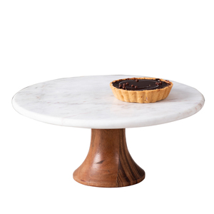 Servidor de pastel de metal con acabado personalizado Soporte de servicio de pastel de taza de forma redondeada de aluminio - Product Image 6