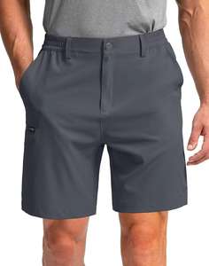 Short de golf hybride taille moyenne pour hommes, séchage rapide, entraînement, logo personnalisé, solide, double couture, logo avant respirant de 5 pouces - Product Image 6