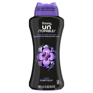 Downy Unstopables <b>Laundry</b> Scent Booster <b>Beads</b>, Lush Scent, 24 oz - Product Image 2