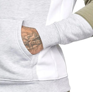 Jersey de entrenamiento informal para hombre, chándal personalizado 100% algodón, ropa de invierno con cuello con capucha, patrón sólido para uso en exteriores - Product Image 6