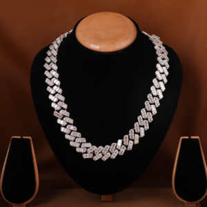 Custom 18mm Moissanite Diamond Cuban Link <b>Chain</b> 925 Sterling Silver <b>Rose</b> <b>Gold</b> Hip Hop Luxury Miami Style Body Jewelry to Gift - Product Image 2