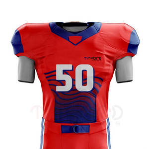 Uniforme de football américain sur mesure vêtements de sport à séchage rapide couleur unie respirant conception de taille supérieure - Product Image 3