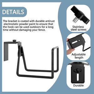 Soporte <span class=keywords><strong>de</strong></span> Pared para Manguera <span class=keywords><strong>de</strong></span> Agua, Moderno, Simple, Hecho a Mano, Duradero, No Plegable, <span class=keywords><strong>de</strong></span> <span class=keywords><strong>Hierro</strong></span> para Exteriores, Antioxidante - Product Image 3