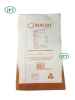 Sacs en papier kraft personnalisés de 10 kg et 25 kg, biodégradables, imprimés flexo, avec poignée en corde de coton et bec verseur, options de sacs vides