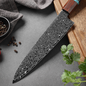 มีดเชฟเหล็กดามัสกัสที่จับใบมีดสำหรับทำอาหารมีคุณภาพสูงแบบกำหนดเองได้ - Product Image 6