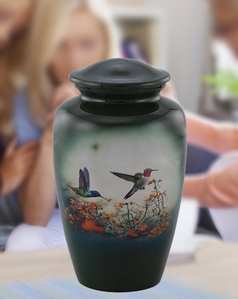 Urne colibri grande urne verte pleine grandeur urne funéraire et commémorative pour adultes pour cendres humaines 200 lb avec sac - Product Image 5