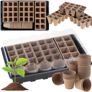 Serre miniature TG77613 pour semis avec pots en tourbe préformés pour un soin pratique des semis - Product Image 1