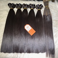 Super ditarik halus lurus Remy ekstensi rambut warna cerah mentah tanpa diproses rambut Vietnam pakan harga grosir