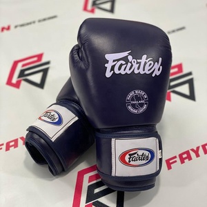 Genuine Cowhide Leather Adjustable Wrist Strap Fairtex Black Muay Thai Boxing <b>Gloves</b> OEM Sparring Martial Arts MMA <b>Gloves</b> - Product Image 2