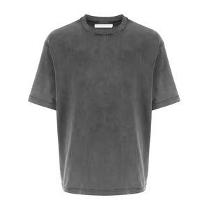 Venta al por mayor de los hombres recortada Boxy lavado ácido Camiseta 100% algodón pesado lavado Vintage camiseta en blanco para hombres y mujeres - Product Image 1