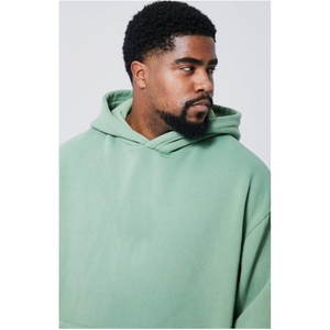 Sudadera con Capucha para Hombre, Invierno, 100% Algodón, Cuello con Cremallera Térmica, 320g, Secado Rápido, Transpirable, Lisa, Estampada, Teñida - Product Image 3