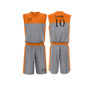 Ensemble de maillot de basket-ball unisexe respirant imprimé avec un design de couleur, vente en gros, vêtements d'équipe personnalisés, antibactérien - Product Image 1